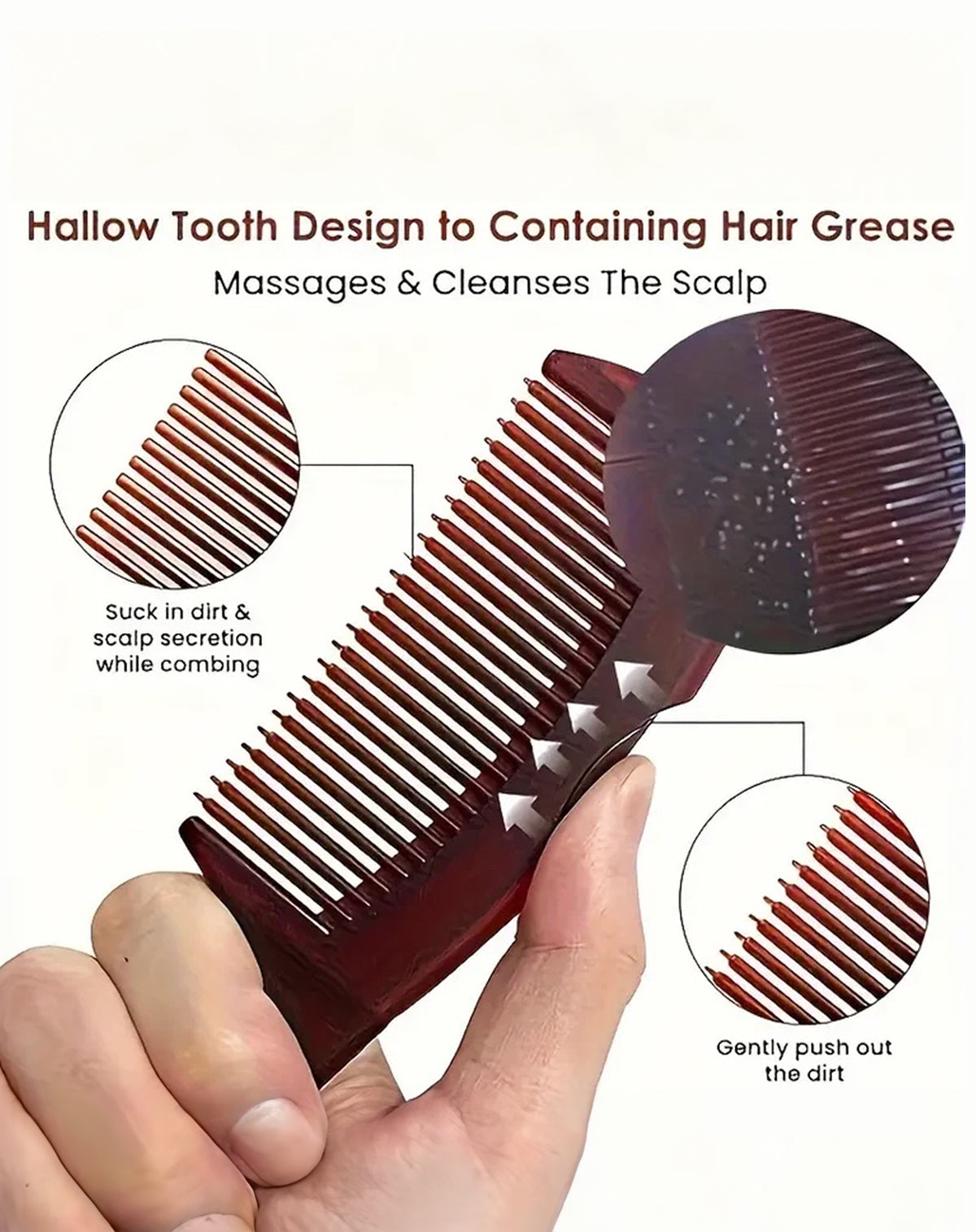Anti-Dandruff Hair Comb By Dolcy